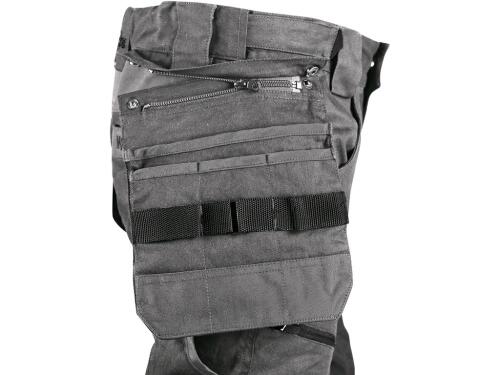 Kalhoty CXS LEONIS, pánské, šedé s černými doplňky, vel. 54